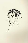 Egon Schiele Self Portrait painting